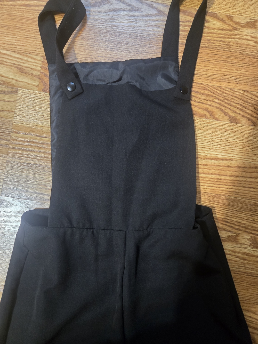 Romeo & Juliet Couture Black Flare Leg Overall Jumpsuit Sz S - Picture 3 of 5